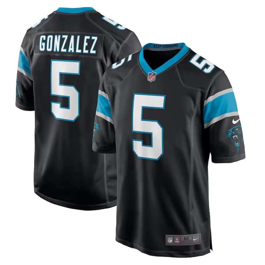 Men Carolina Panthers 5 Zane Gonzalez Nike Black Game NFL Jersey